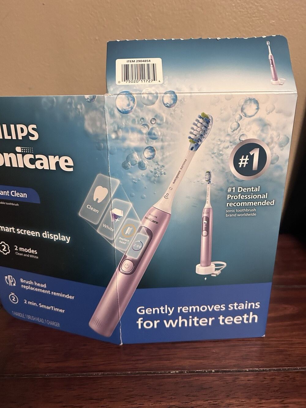 Philips Sonicare Brilliant Clean Electric Toothbrush Pink MISSING BRUSH HEAD